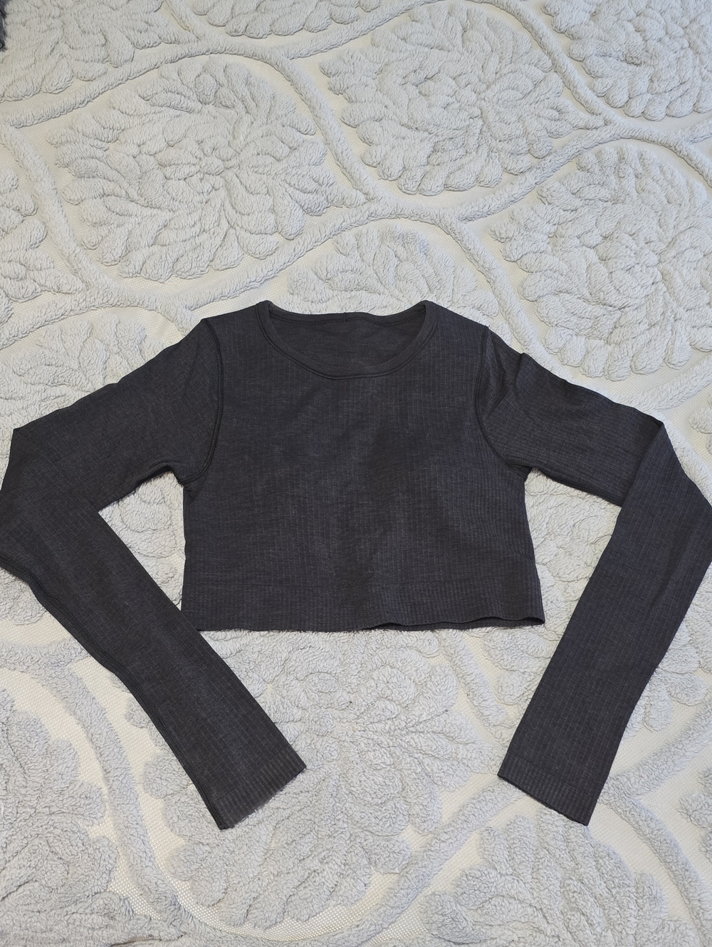 Lululemon 'Ebb To Street' Long Sleeve Crop Top